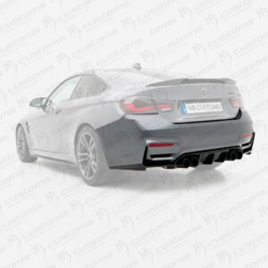 Para-choques + difusor com splitters look M4 fase 2 BMW F32/F33/F36