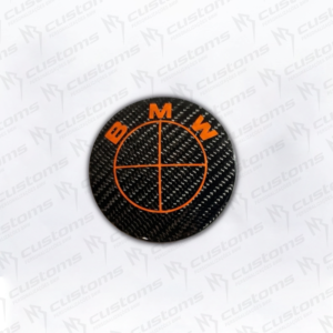 Emblemas carbono real cor-de-laranja - Image 4