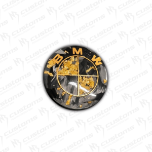 Emblemas carbono real dourado - Image 3