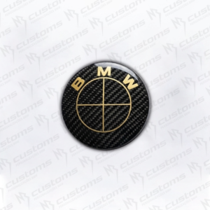 Emblemas carbono real dourado - Image 4