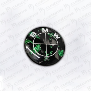 Emblemas carbono real verde - Image 3